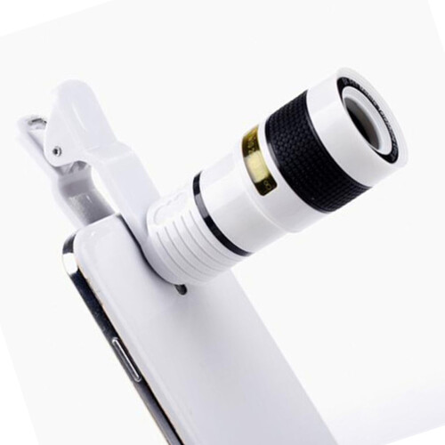 (White) 12X Zoom Phone Telescope for iPhone Samsung