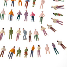 Painted Model People (1:75) 100pcs OO Scale Train Passenger Figures