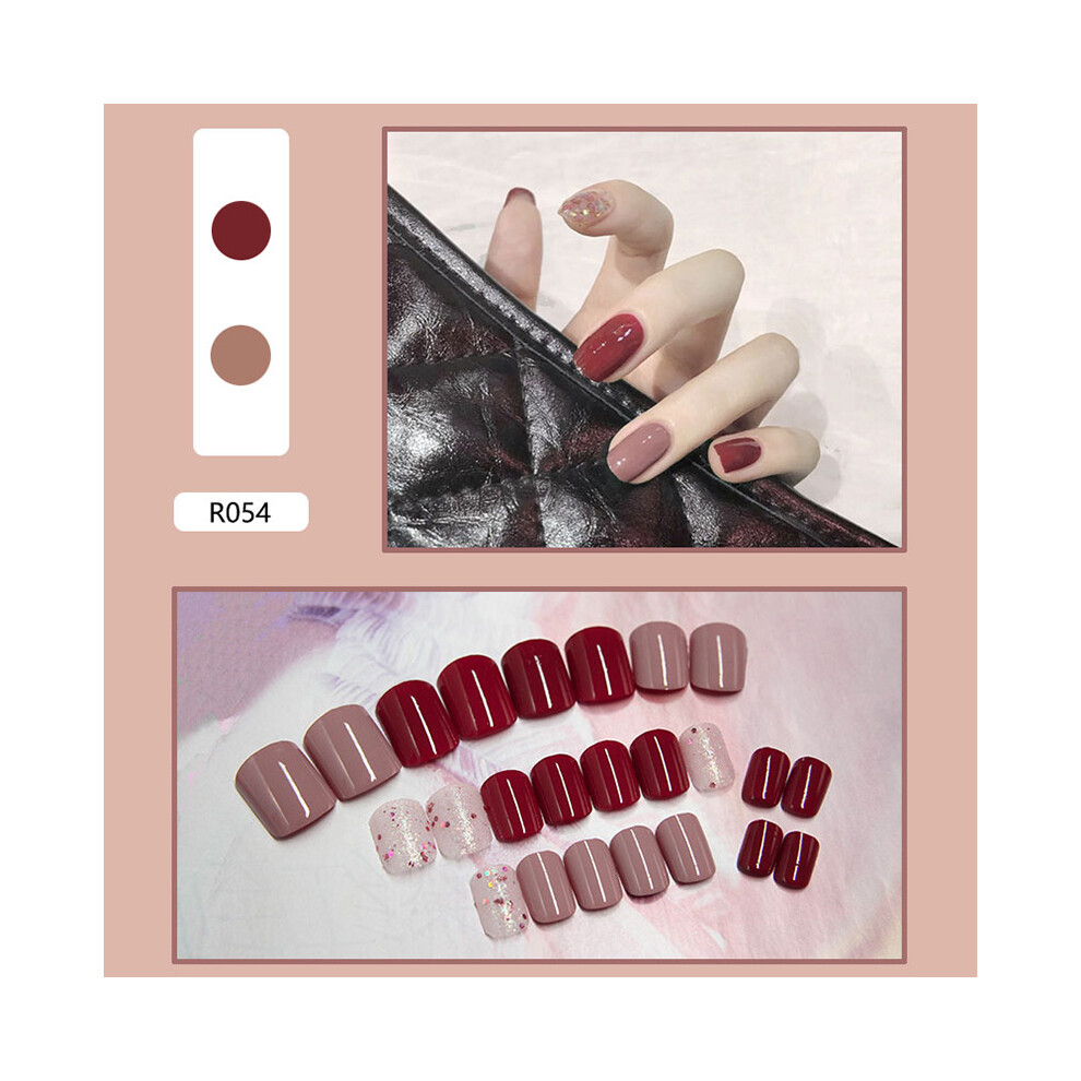 Dachuang Beauty (R054) 24Pcs Waterproof Nail Patches For Women & Girls