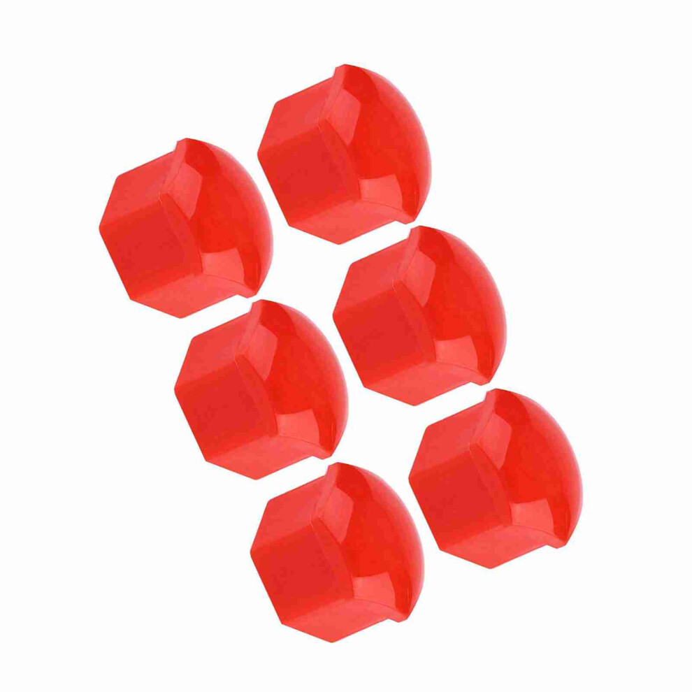 Wheel Nut Cover Pack 20Pcs 19Mm Car Hub Caps For Rims Exterior Red 5091393185929