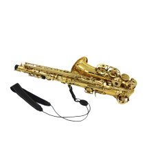Adjustable Leather Sax Strap with Hook Clasp