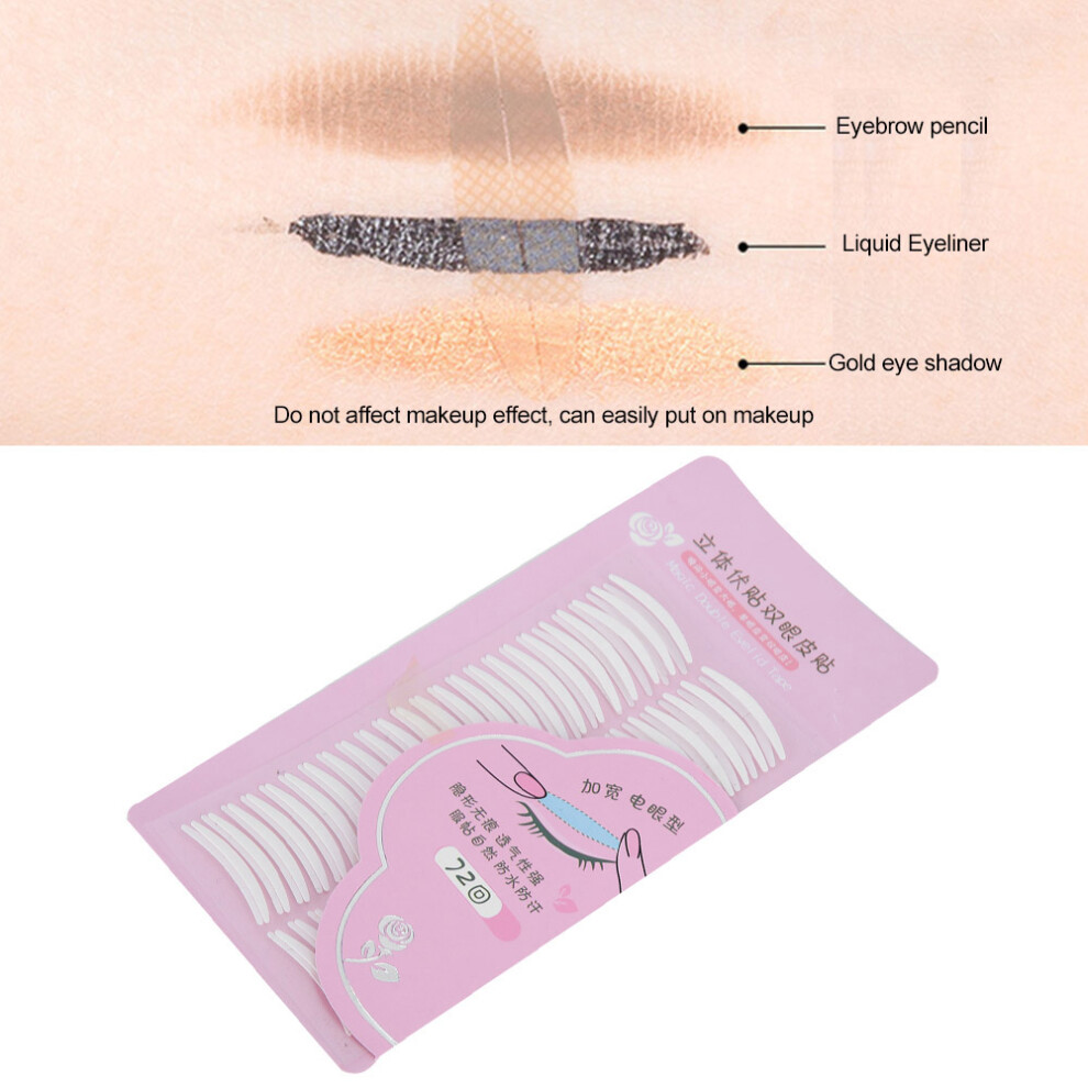 72 Pairs Invisible Double Eyelid Tape Adhesive Makeup Tool Narrow Type