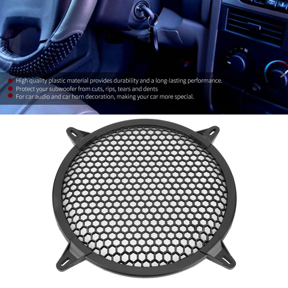 Automotive 10Inch Woofer Mesh Cover - Plastic Guard For Car Audio Speakers 5011389284351