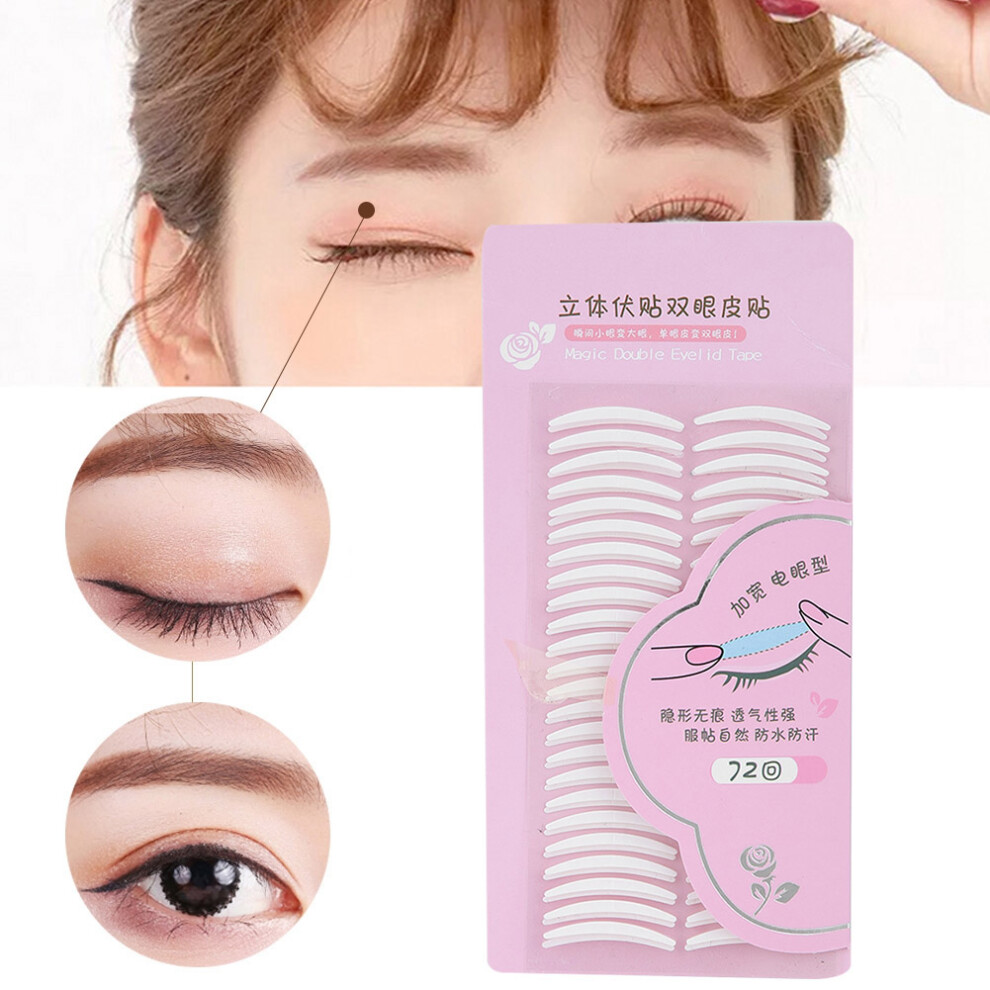 72 Pairs Invisible Double Eyelid Tape Adhesive Makeup Tool, Narrow Type