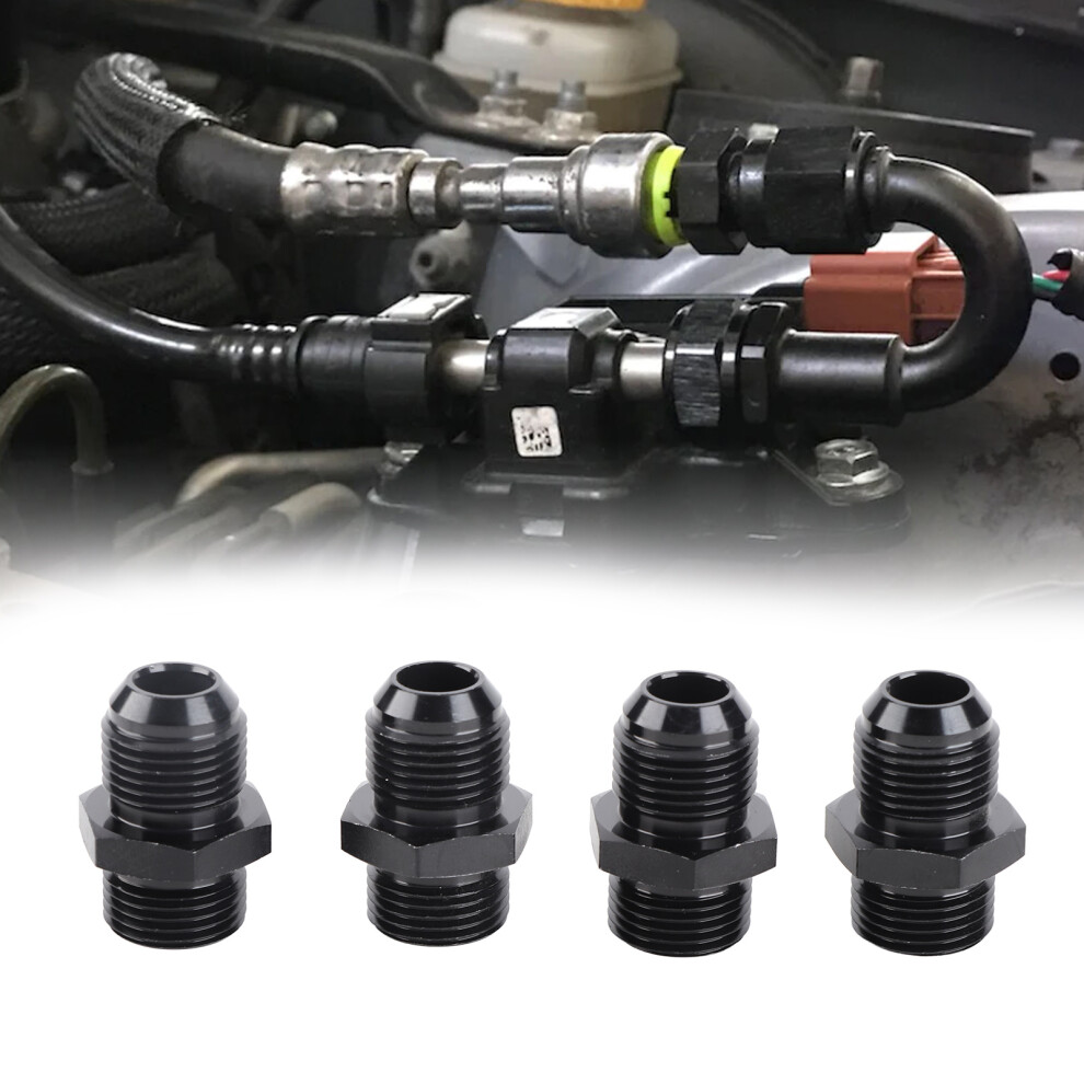 Fuel Line Adapter 4Pcs 10An Orb To 10An O Ring Boss Male Fittings 1500Psi 9361389285190