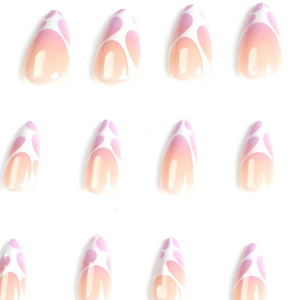 Reach-Tools Purple (Standard) Elegant Almond Fake Nails For Women