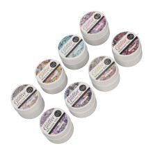 Vernis à ongles en gel brillant holographique avec paillettes réfléchissantes, ensemble de 8 couleurs éclatantes