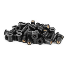 M5 Rubber Nuts 5mm Metric Motorcycle Fairing Fastener Fixings 50 Pack