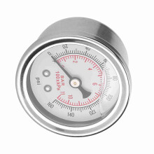 0-160 PSI/Bar Auto-Kraftstoffdruckregler-Anzeige, Flüssigkeitsgefülltes Kraftstoff-/Öl-Messgerät`