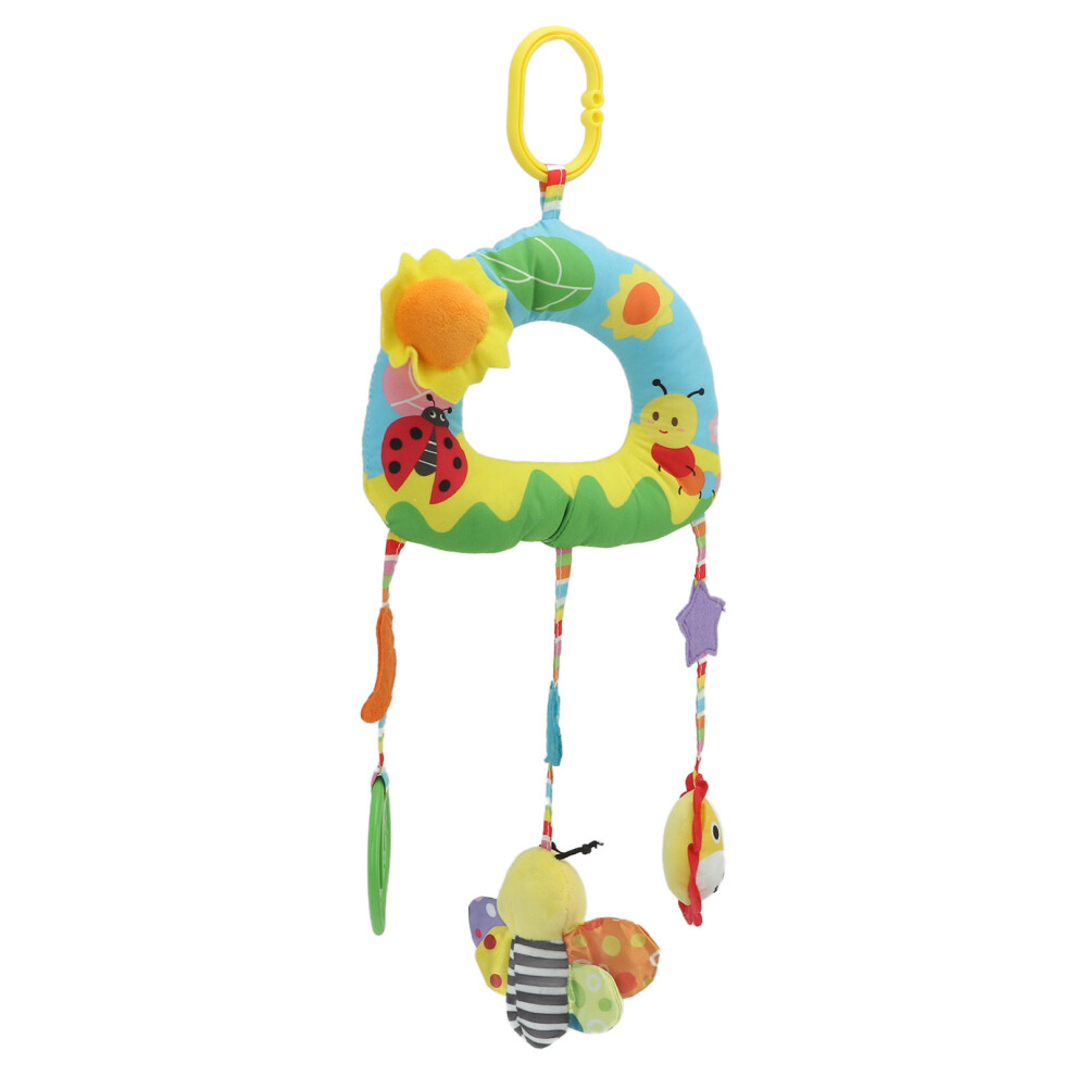 Baby Plush Car Seat Toy - Hanging Teething Clip, Triangle Design