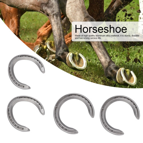 4 Piece Aluminium Alloy Horseshoe Set 2