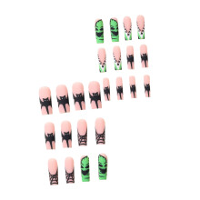 Halloween Spider Web Press on Nails