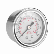 0-160~ PSI/bar Car Fuel Pressure Regulator Gauge Liquid Fill Fuel/Oil Meter New