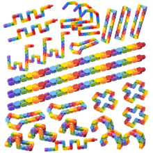 30pcs Rainbow Wacky Track Fidget Toys  Bulk Snap and Click Party Favors for Kids Classroom Rewards