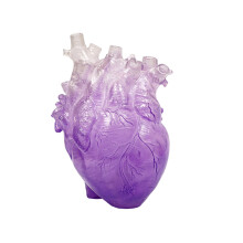 Resin Heart Vase for Home Decoration – 13x9x17cm