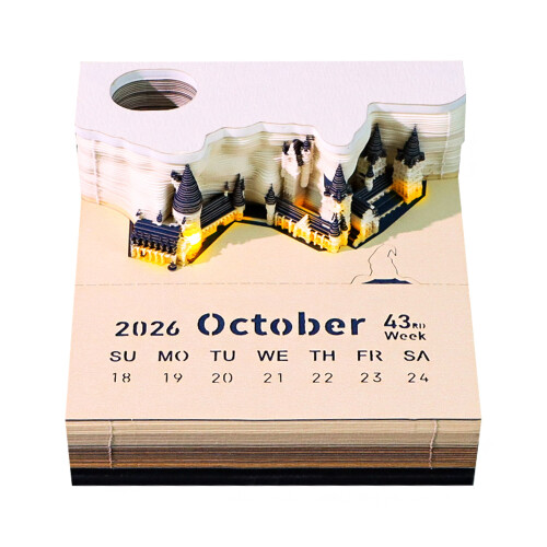 (G) 3D Light Fantasy House Notepad - Valentine\'s Gift