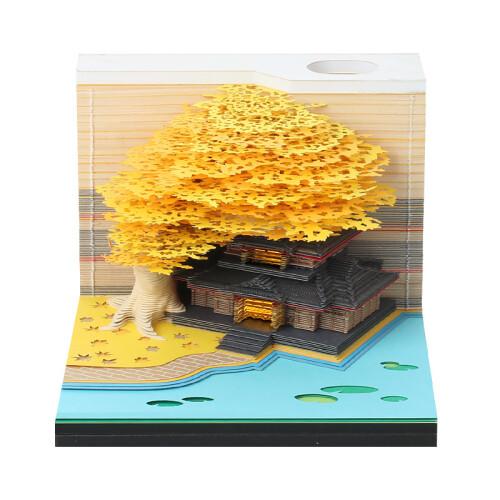 (E) 3D Light Fantasy House Notepad - Valentine\'s Gift
