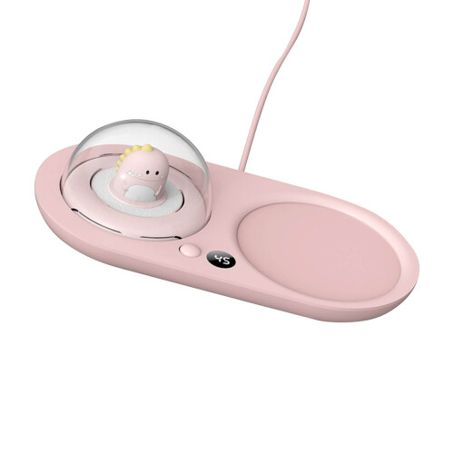 Chauffe-tasse électrique rose 2