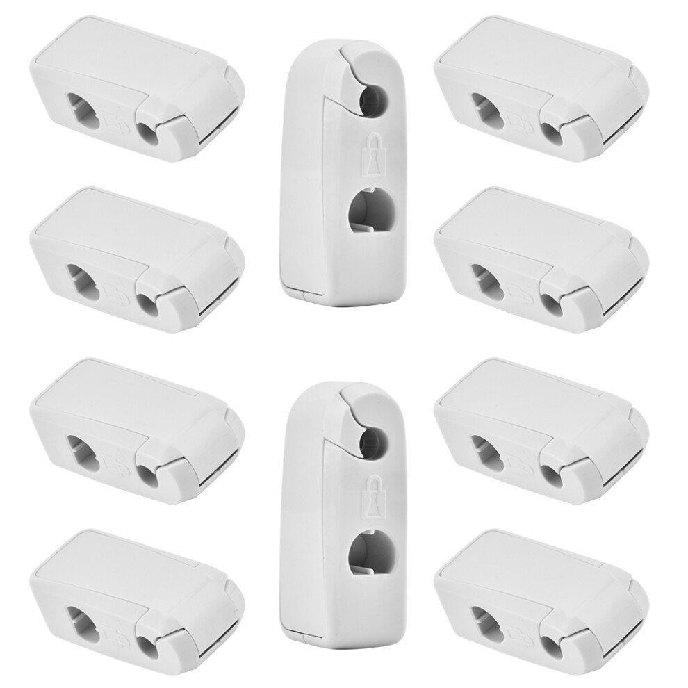 10 Pcs Cargo Security Eas Lock Hooks For Retail Anti Theft (White) 9431393202312