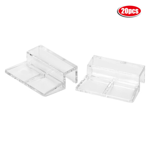 20 Stück transparente Acrylglas-Deckelhalter 5 mm 1