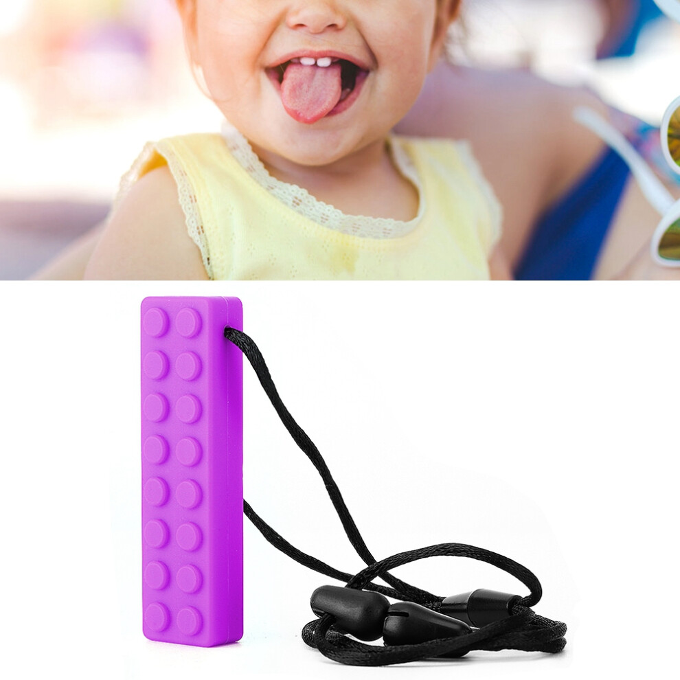 Purple Food Grade Silicone Chew Toy Necklace for Autism & Sensory Needs