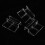 20 Stück Glasabdeckhalterclips 8 mm transparent 10