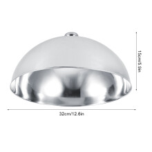 Stainless Steel Food Cover 12.5in Anti-Fly Dustproof Lid for Buffet & Catering