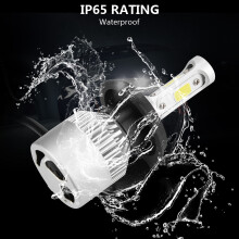 2pcs H4 LED Headlight Bulbs 36W 8000LM 6000K White Auto Lights