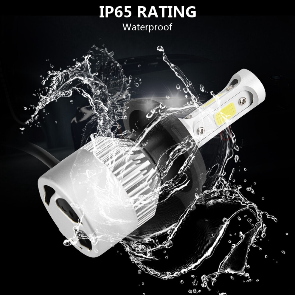 2Pcs H4 Led Headlight Bulbs 36W 8000Lm 6000K Auto Lights White 8751389289372