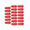 Red Racing Wheel Nuts M12x1.5 20 Pack 5