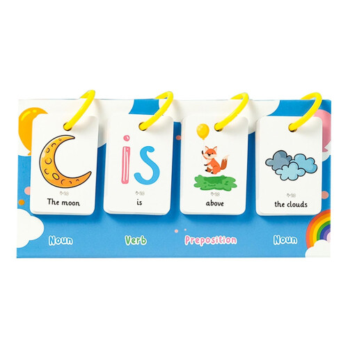 Sentence Building Cards for Kindergarten, Reading Flash Cards, Phrase Training, Classroom Learning