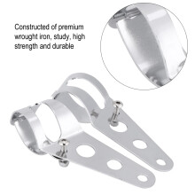 Silver Motorcycle Headlight Bracket Universal Bike Support Mount Stand