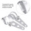 Silver Motorcycle Headlight Bracket Universal Bike Support Mount Stand 1