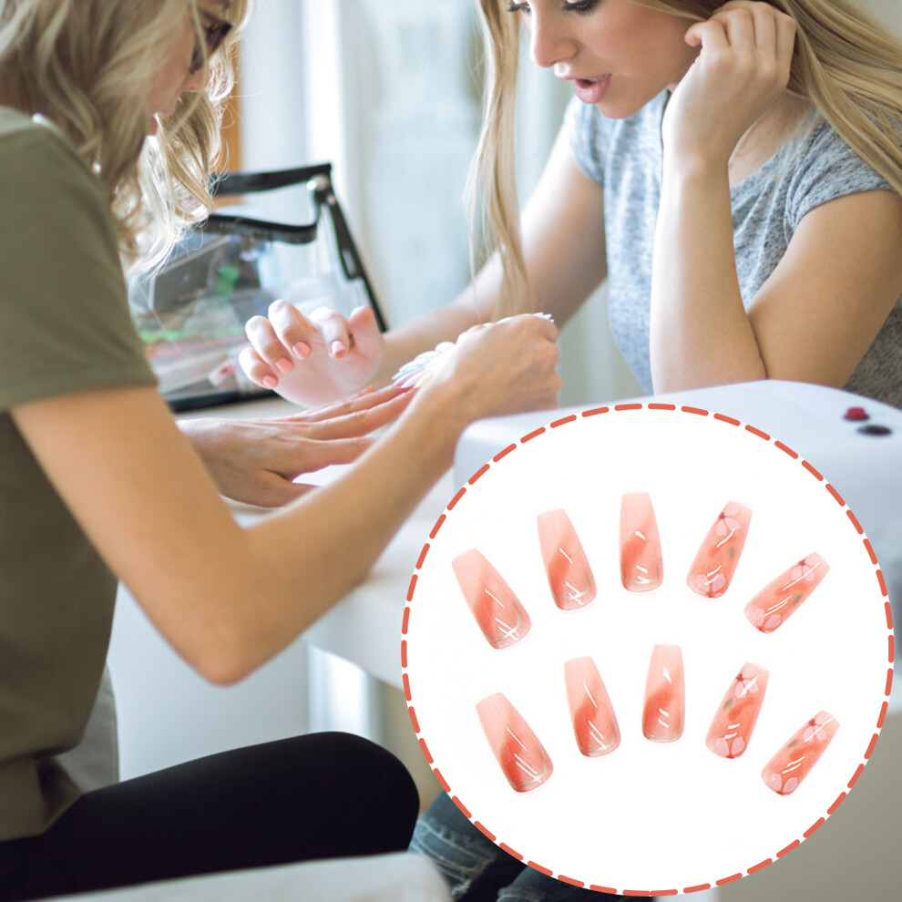 Hue-Grain (Standard) Pink Press-On Nails - Comfy Diy Manicure