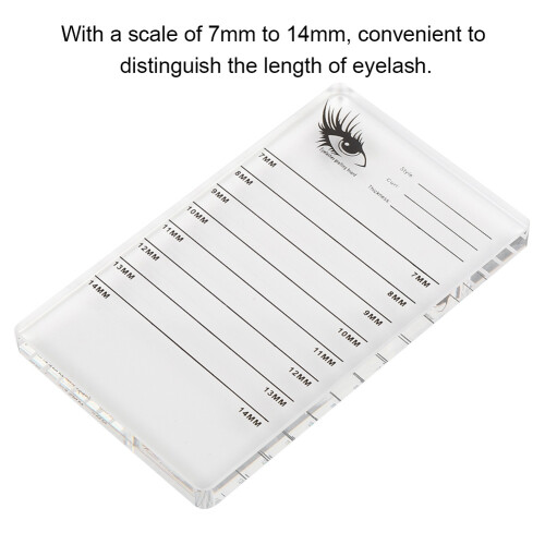 Lash Grafting and Storage Board for False Eyelashes Extension Measuring Tool