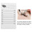 Lash Grafting and Storage Board for False Eyelashes Extension Measuring Tool 7