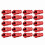 Red Racing Wheel Nuts M12x1.5 20 Pack 12