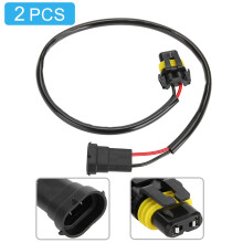 2 Pieces H11 9006 Headlight and Fog Light Adapter Connector Cables