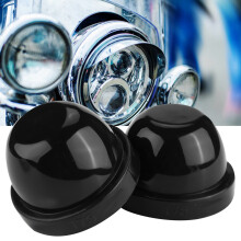 Premium Rubber 75mm LED Headlight Waterproof Dust Seal Cover Caps 2pcs