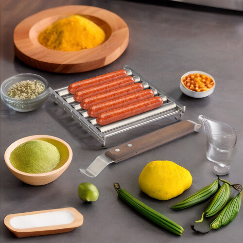 Stainless Steel Hot Dog Roller - Rustproof, Even Cooking