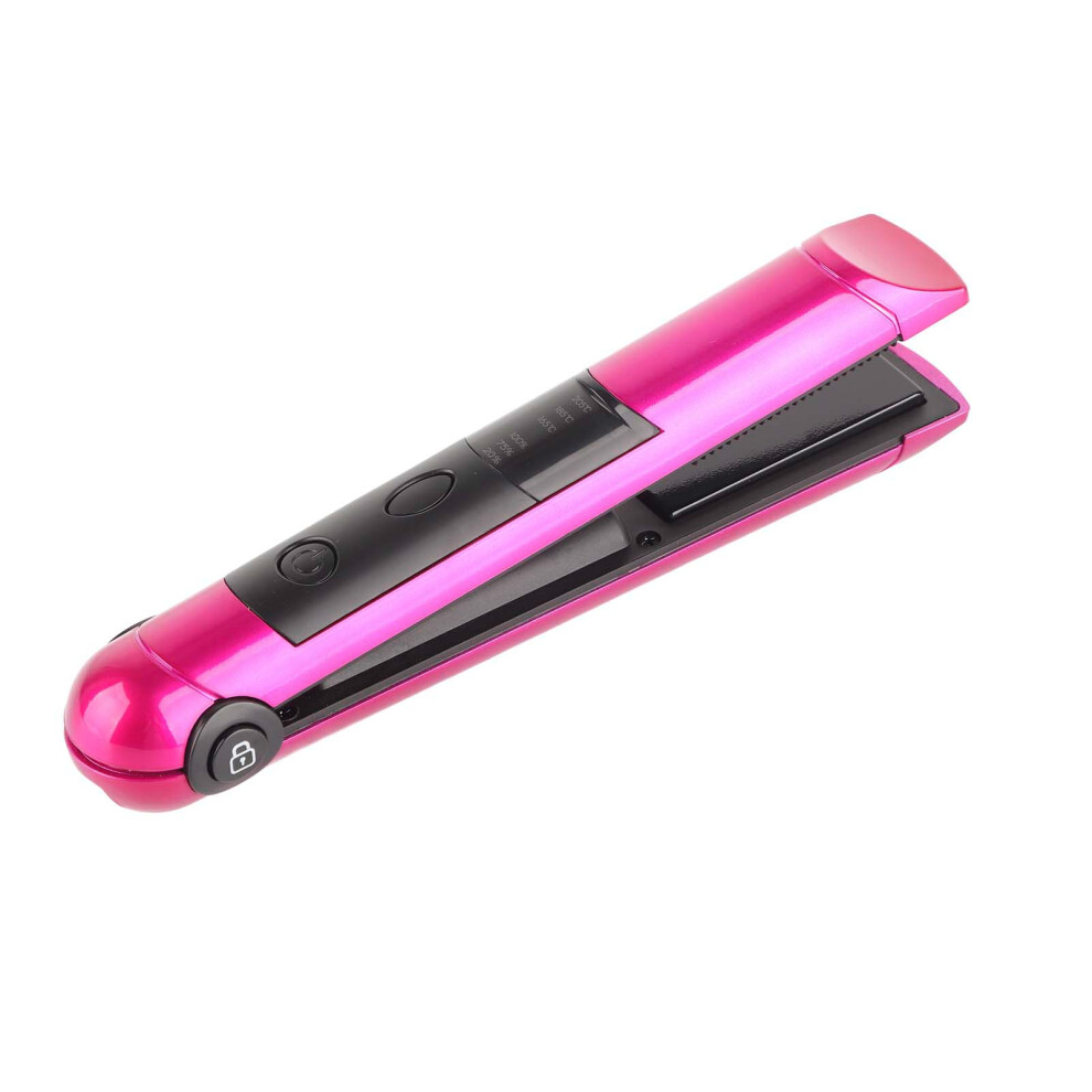 Cordless Mini Hair Curler Straightener USB