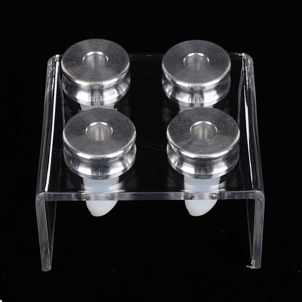 9mm Lipstick Mold Kit, 4 Holes, Aluminium & Silicone DIY Tool