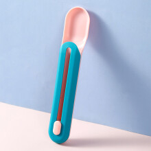 Cat Strip Spoon Portable Squeeze Feeder Blue Plastic Ergonomic Pet Feeder