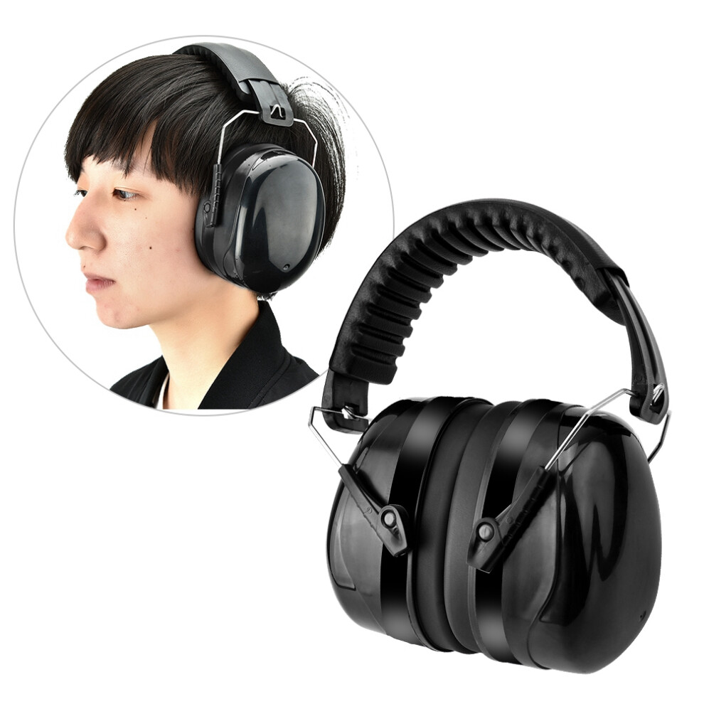 Black Soundproof Earmuffs For Sleep, Study & Travel, 29Db Noise Reduction 6951393225119