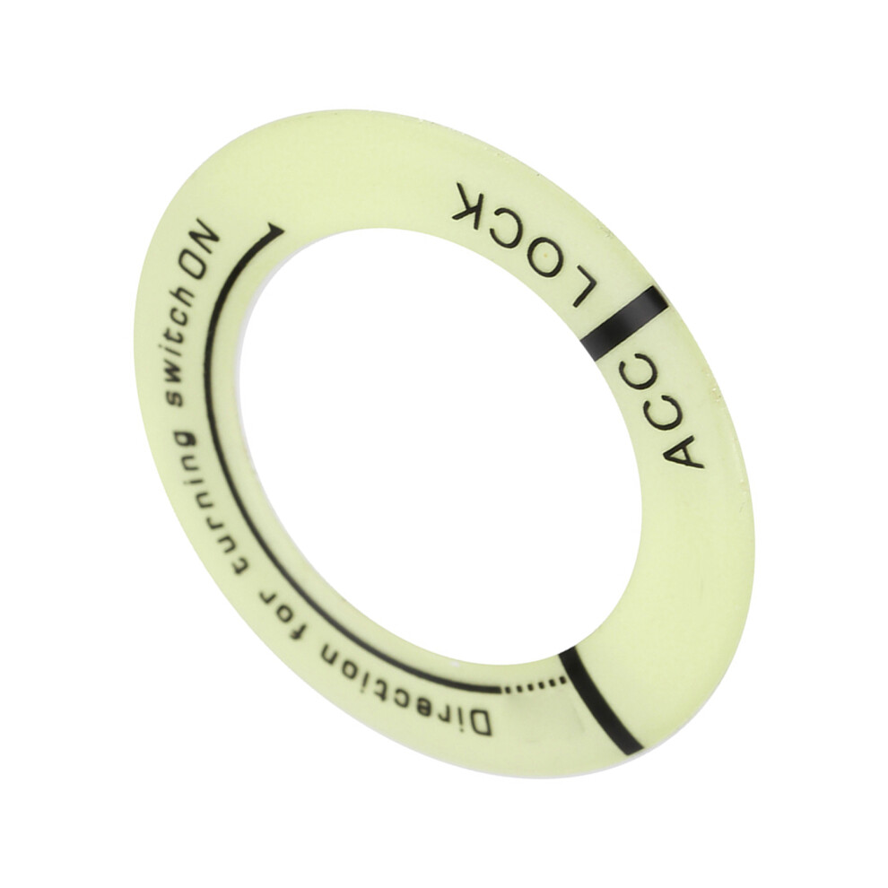 Universal Ignition Switch Key Ring For Car Motorcycle With Luminous Cover Black 5061389296151