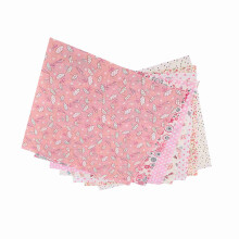 Baumwollstoff-Quadrate mit rosa Blüten, 7 Stück, vorgeschnitten, für Näh- und Quiltprojekte