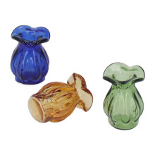 3 Stück Glas-Puppenhaus Miniatur-Vase Landschaft Dekoration Typ A