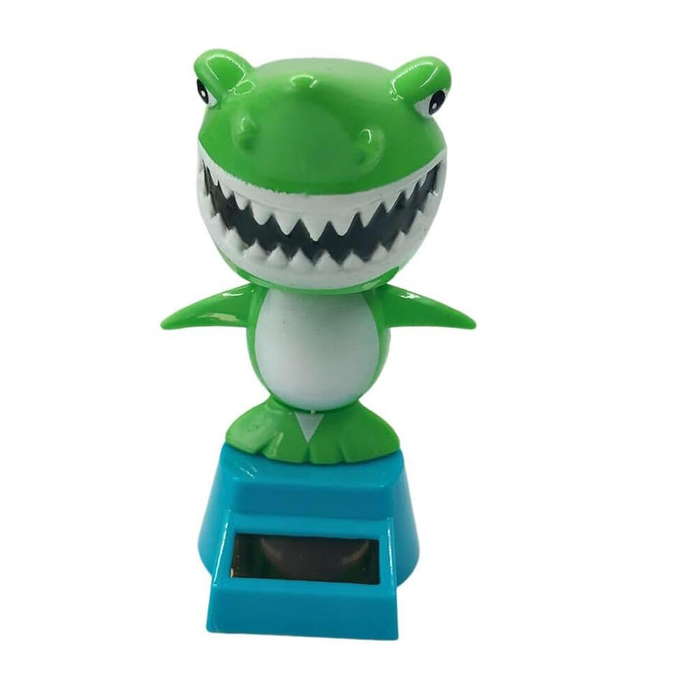 Shark Bobble Head Solar Powered Dashboard Toy For Car Office Desk Cute Dancing Ornament Light 9169991512686