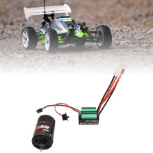 ESC étanche 65A brossé pour voiture RC, bateau, moteur 550, 7,4-12V
