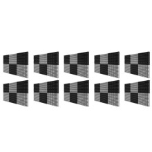 Lot de 60 Panneaux de Mousse Acoustique InsonoriséS Autocollants 2 X 12 X 12 Pouces en Mousse Acoustique de Conception Pyramidale, pour Home Studio,